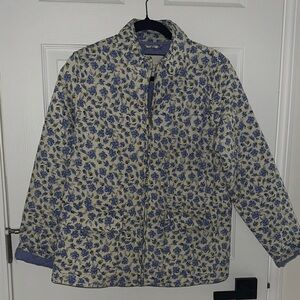 Bagatelle Blue and Cream Floral Jacket
